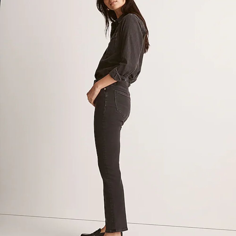 Madewell Kick Out Crop black jeans